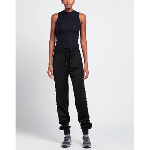 Eleventy Pants - Eleventy black high waisted sweatpants NEW small